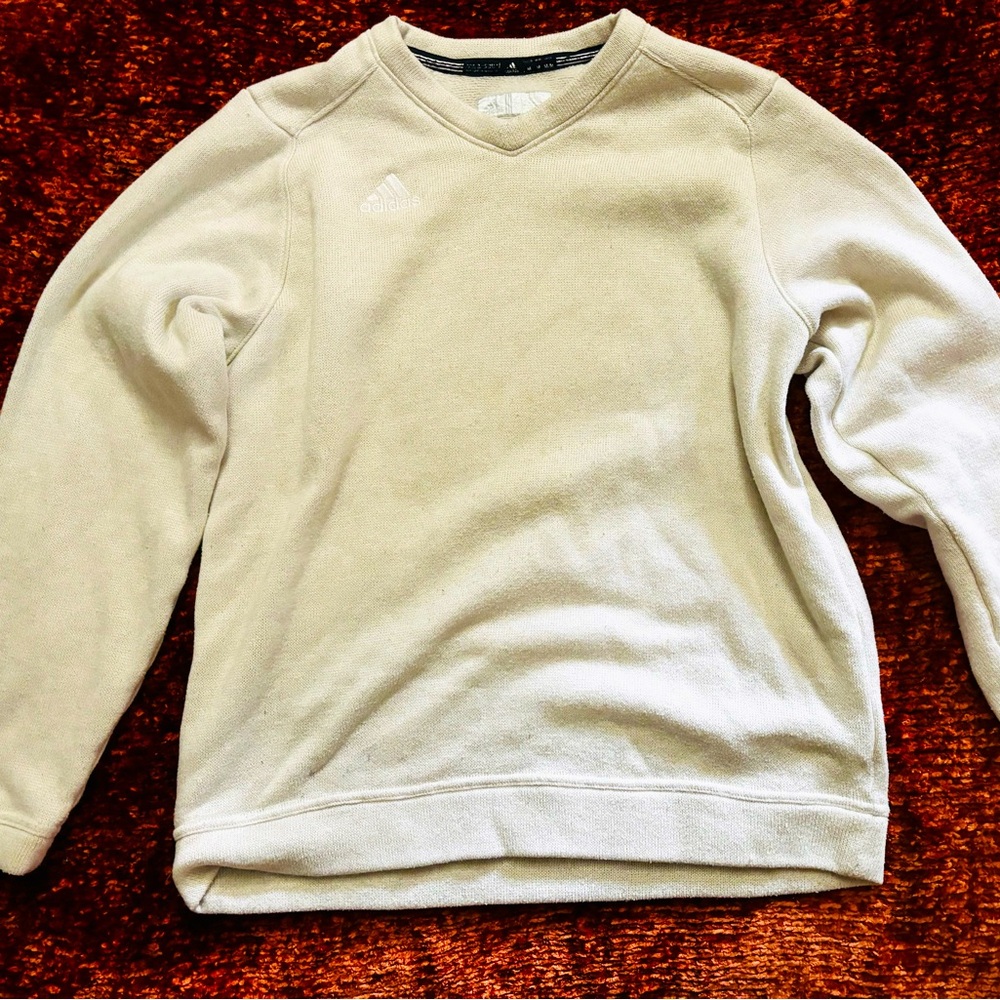 Adidas sweatshirt women’s size xl cream color